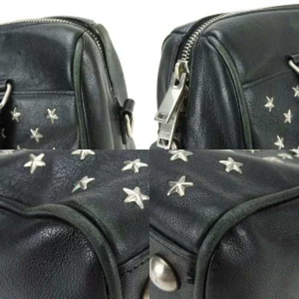 Saint Laurent Handbag Duffle Leather Black Shoulder Studs - Picture 6 of 11